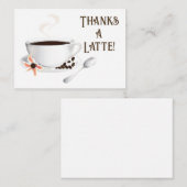 Carte De Correspondance Merci café (Devant / Derrière)