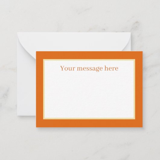 Carte De Correspondance Merci d'ajouter un message (Dos)