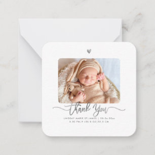 Carte De Correspondance Merci de baby shower do-it-yourself couleur - Cart