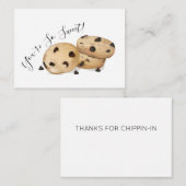 Carte De Correspondance Merci de biscuit (Devant / Derrière)