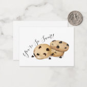 Carte De Correspondance Merci de biscuit (Devant/Arrière en situation)