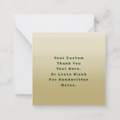 Carte De Correspondance Merci de cadre circulaire de feuille de feuillage (Dos)