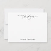 Carte De Correspondance Merci de calligraphie Papeterie personnalisée (Devant)