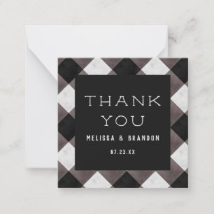 Carte De Correspondance Merci de chèque en plastique Buffalo