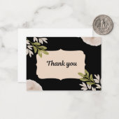 Carte De Correspondance Merci de coeur (Devant/Arrière en situation)