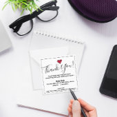 Carte De Correspondance Merci de commande