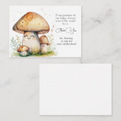 Carte De Correspondance Merci de dessin de champignons (Devant / Derrière)