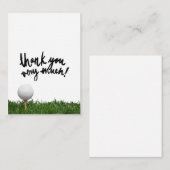Carte De Correspondance Merci de golf beaucoup (Devant / Derrière)