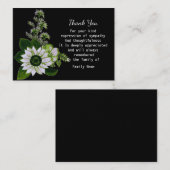 Carte De Correspondance Merci de peinture plante (Devant / Derrière)