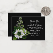 Carte De Correspondance Merci de peinture plante (Devant/Arrière en situation)