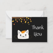 Carte De Correspondance Merci de trou de chat (Devant)