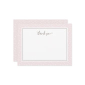 Carte De Correspondance Merci des points Abstraits (Devant/Arrière en situation)