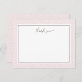 Carte De Correspondance Merci des points Abstraits (Devant / Derrière)