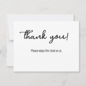 Carte De Correspondance Merci des raisins (Dos)