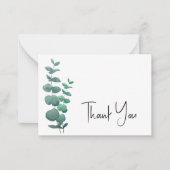 Carte De Correspondance Merci d'Eucalyptus (Devant)