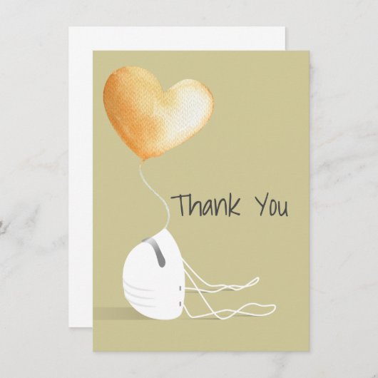 Carte De Correspondance Merci, édition Coronavirus (Devant / Derrière)