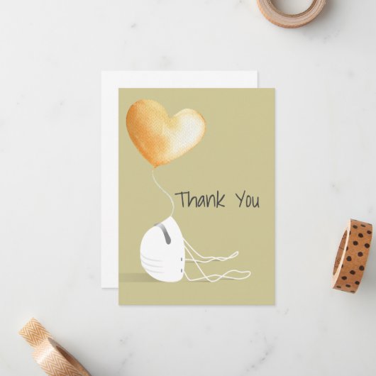 Carte De Correspondance Merci, édition Coronavirus (Devant/Arrière en situation)