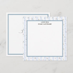 Carte De Correspondance Merci Élégant Vintage Shabby Chic Floral