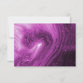 Carte De Correspondance Merci et marbre rose, cadre or (Dos)