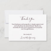 Carte De Correspondance Merci funéraire Dahlia Variété, Sympathie (Devant)