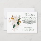 Carte De Correspondance Merci funéraire de Magnolia, Sympathie (Devant)