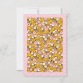 Carte De Correspondance Merci funéraire Fleur Rétro, Sympathie (Dos)