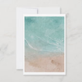 Carte De Correspondance Merci funéraire Ocean Beach, Sympathie (Dos)