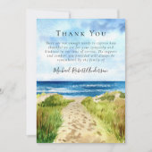 Carte De Correspondance Merci funéraire Sympathy Beach (Devant)