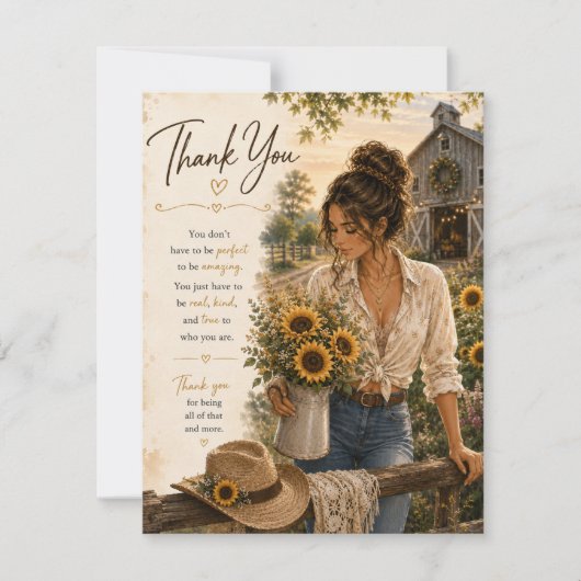 Carte De Correspondance Merci Incroyable (Devant)