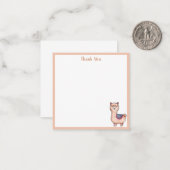 Carte De Correspondance Merci Lama (Devant/Arrière en situation)