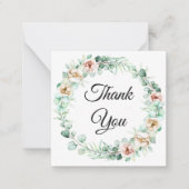 Carte De Correspondance merci, mariage de l'eucalyptus botanique (Devant)