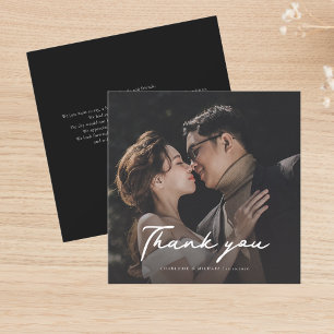 Carte De Correspondance Merci Mariage de photo