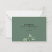 Carte De Correspondance Merci Mariage de script moderne à la main (Dos)