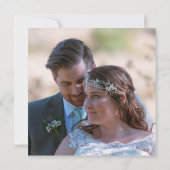 Carte De Correspondance Merci Mariage photo Eucalyptus (Dos)