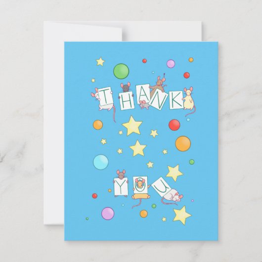 Carte De Correspondance Merci Mice (Devant)