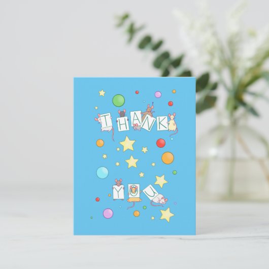 Carte De Correspondance Merci Mice (Debout devant)