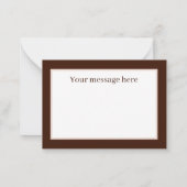 Carte De Correspondance Merci mignonne ajouter le message lapin (Dos)