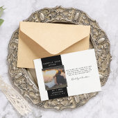 Carte De Correspondance Merci mini Mariage photo budget