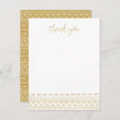 Carte De Correspondance Merci moderne de la moutarde Boho (Devant / Derrière)