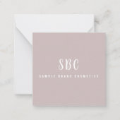 Carte De Correspondance Merci Moderne Élégant Chic Cosmétique Business (Devant)