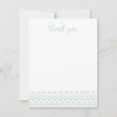 Carte De Correspondance Merci moderne Sage Boho (Devant)