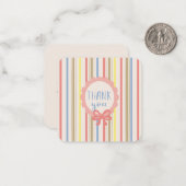 Carte De Correspondance Merci Note Card : (Devant/Arrière en situation)