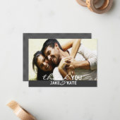 Carte De Correspondance Merci | Nous (Devant/Arrière en situation)