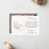 Carte De Correspondance Merci photo pour bébés, Sympathie (Devant/Arrière en situation)