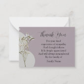 Carte De Correspondance Merci plante (Devant)