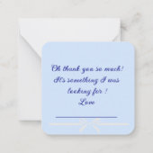 Carte De Correspondance Merci pour illuminer ma journée (Dos)