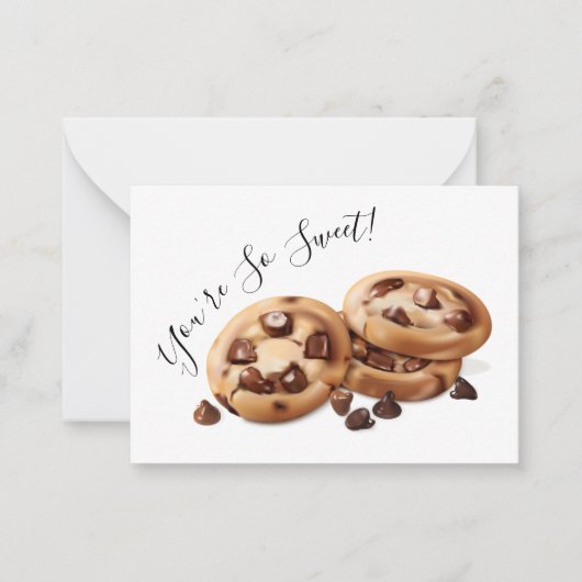 Carte De Correspondance Merci pour le cookie (Devant)