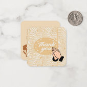 Carte De Correspondance Merci pour vos prières (Devant/Arrière en situation)