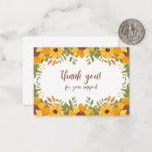 Carte De Correspondance Merci pour votre soutien - Coeur (Devant/Arrière en situation)