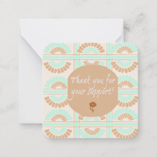 Carte De Correspondance Merci pour votre support :